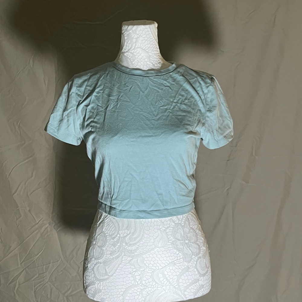 Baby blue cropped Wild fable size medium shirt